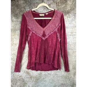 Maroon Long Sleeve Top